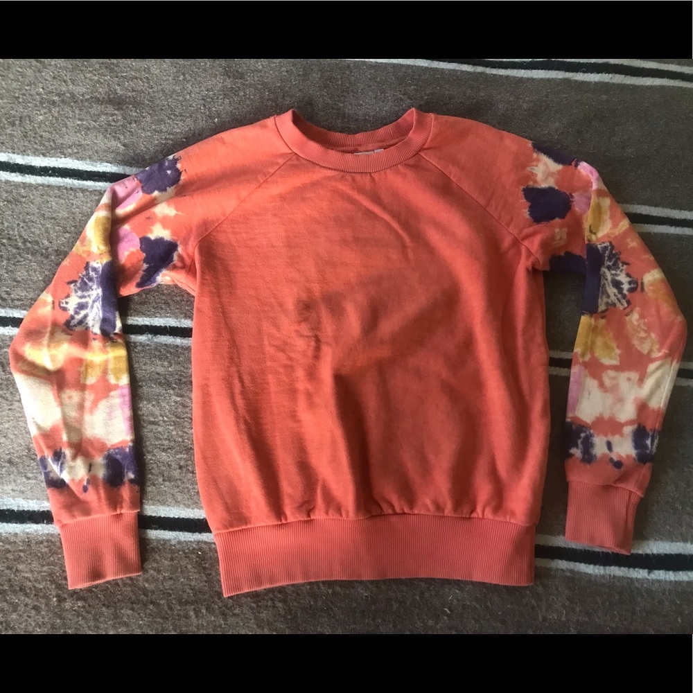 Alpine Raglan Stain glass tie dyed sweatshirt